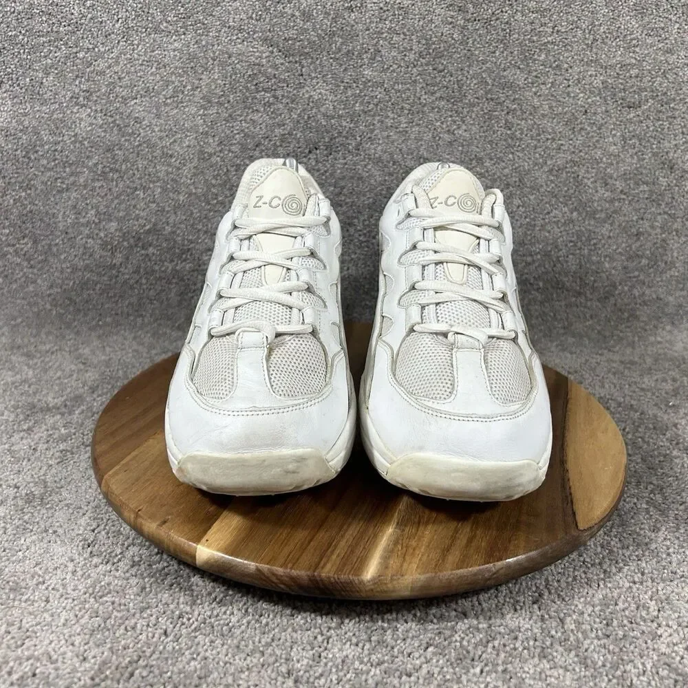 Z-Coil Freedom Classic Mens Sz 10 White Coil Spring Heel Therapeutic Shoes Used
